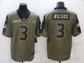 Men's Seattle Seahawks Russell Wilson Brown Player Game Jersey