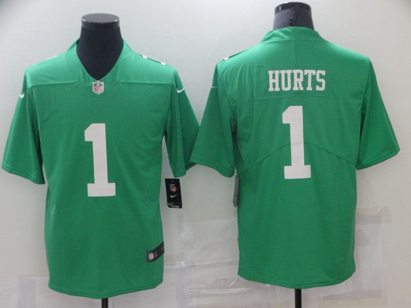 Men's Philadelphia Eagles Jalen Hurts Green Game Jersey