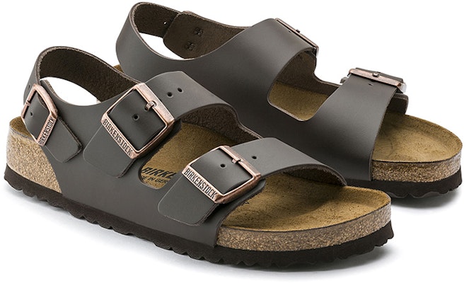 Birkenstock Milano 34101 Brown Leather Sandals
