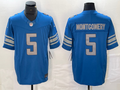 Men's Detroit Lions David Montgomery Blue Game Player Jersey