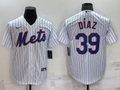 Men's New York Mets Edwin Diaz White Replica Baseball Jersey