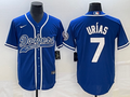 Men's Los Angeles Dodgers Julio Urias Royal Player Jersey Joint Edition