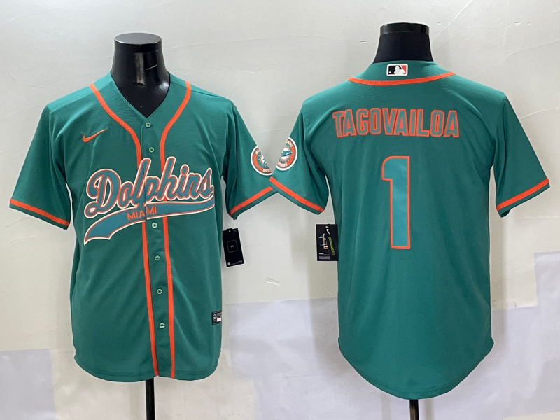 Men's Miami Dolphins Tua Tagovailoa Aqua Game Jersey