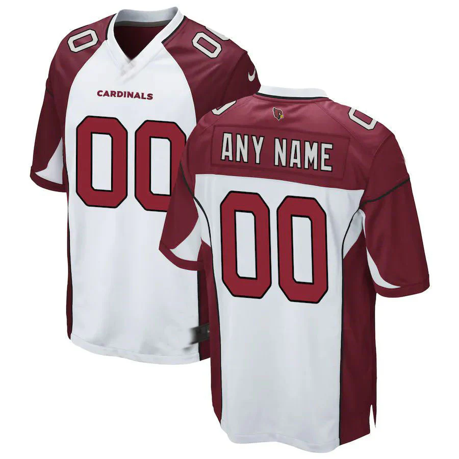 Men's Arizona Cardinals White Custom Player Jersey