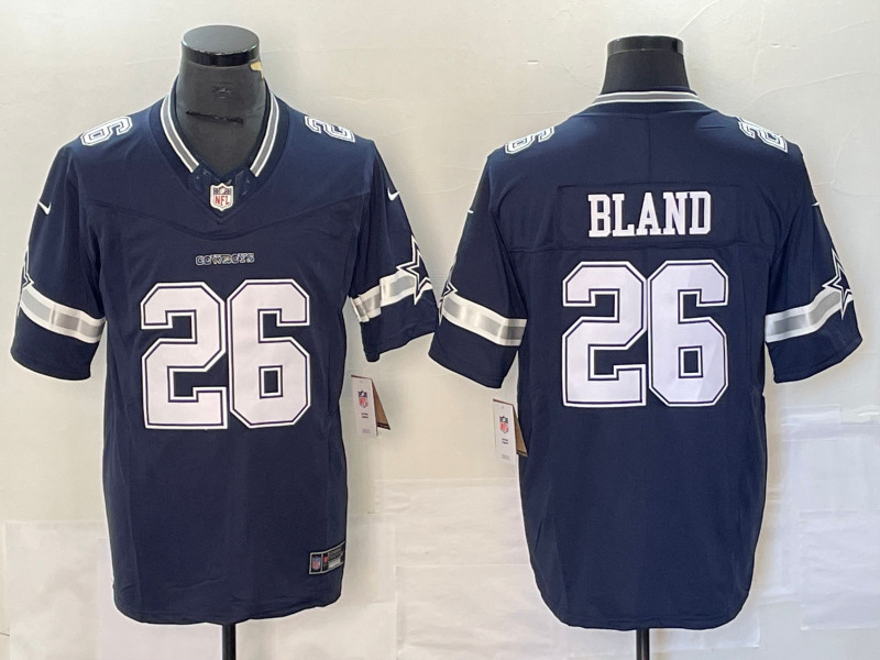 Men's Dallas Cowboys DaRon Bland Navy Player Game Jersey
