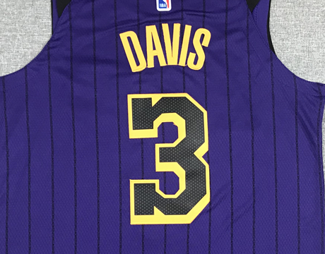Men's Los Angeles Lakers Anthony Davis Purple NBA Swingman Jersey