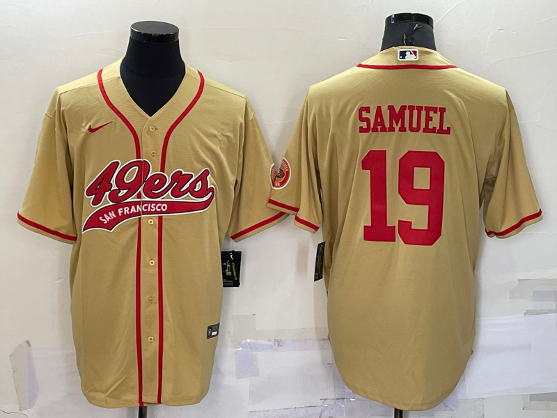 Men's San Francisco 49ers Deebo Samuel Gold Game Jersey Joint Edition