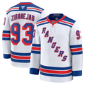 Men's New York Rangers Mika Zibanejad Fanatics White Away Premium Jersey