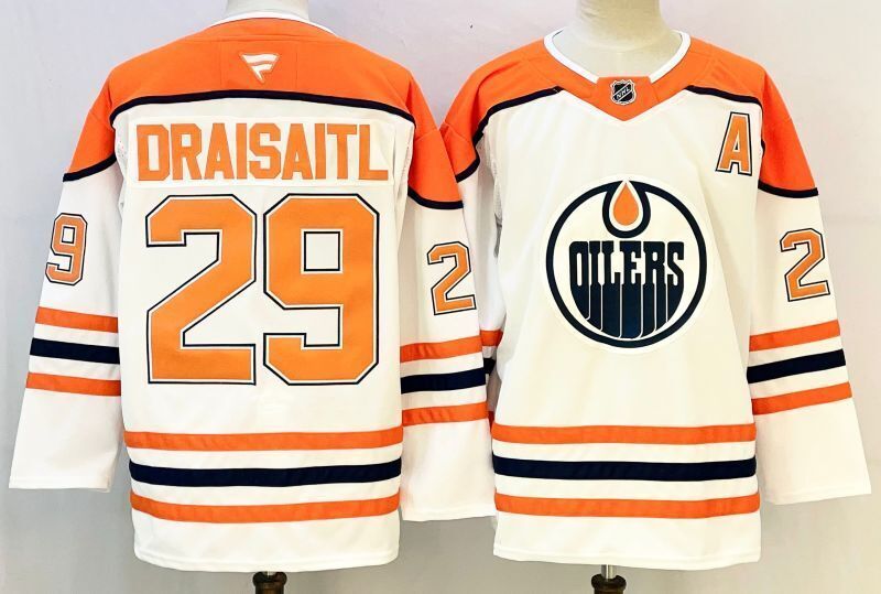 Men's Edmonton Oilers Leon Draisaitl Fanatics White Player Jersey