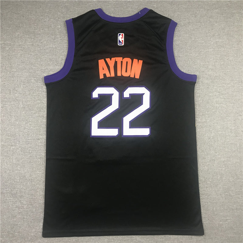 Men's Phoenix Suns DeAndre Ayton NBA Black Replica Jersey - City Edition