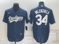 Men's Los Angeles Dodgers Fernando Valenzuela Blue Fashion Baseball Jersey