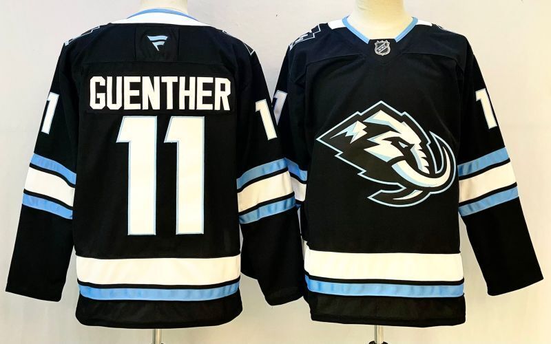 Men's Utah Mammoth Dylan Guenther Fanatics Black Player Jersey