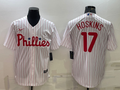 Men's Philadelphia Phillies Rhys Hoskins White Home Replica Player Jersey