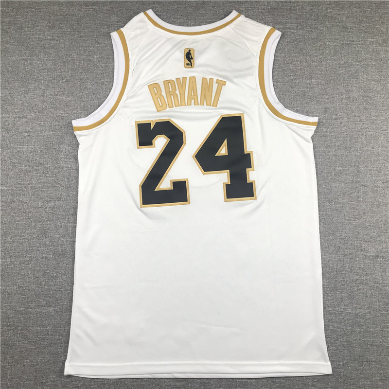 Men's Los Angeles Lakers Kobe Bryant White Swingman Jersey