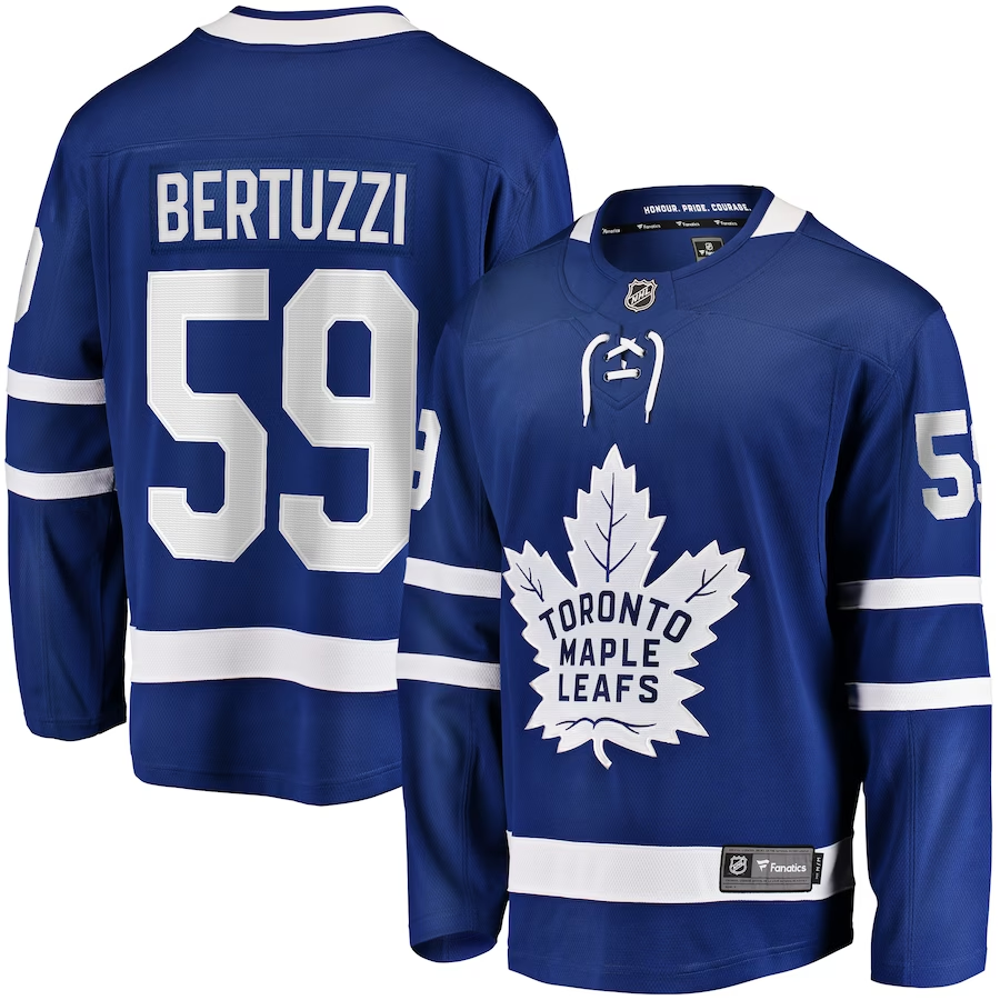 Men's Toronto Maple Leafs Tyler Bertuzzi Blue Player Game Jersey