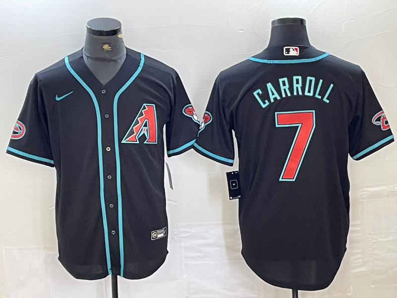 Men's Arizona Diamondbacks Corbin Carroll Black Replica Player Jersey