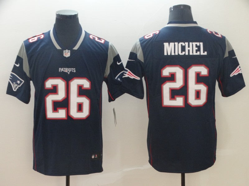 Men's New England Patriots Sony Michel Navy Game Jersey