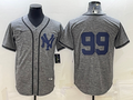 Men's New York Yankees Aaron Judge Gray Replica Team Name Jersey
