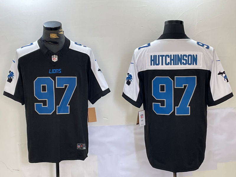 Men's Detroit Lions Aidan Hutchinson Black Game Jersey