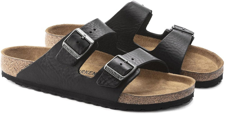 Birkenstock Arizona 1023141 Black Narrow Slide Sandals
