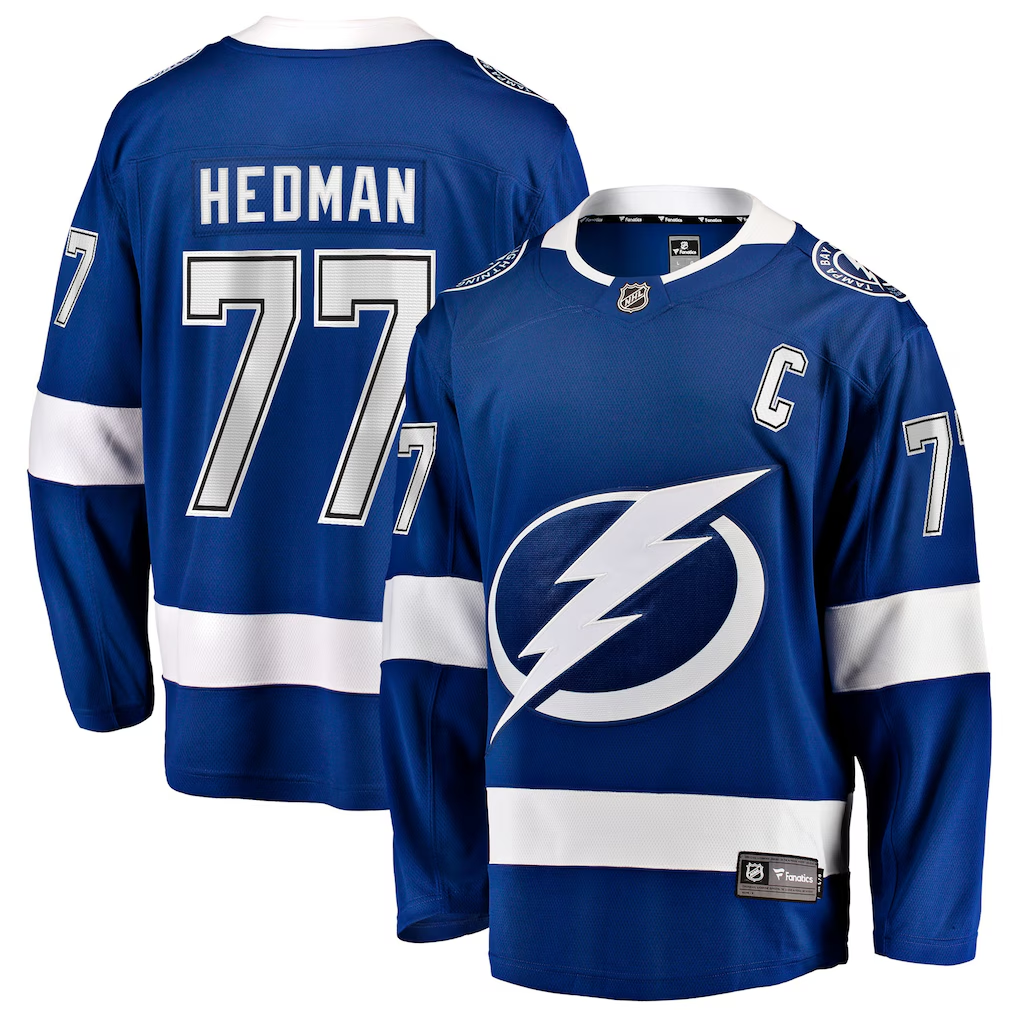 Men's Tampa Bay Lightning Victor Hedman Fanatics Blue Breakaway Jersey