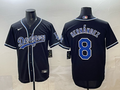 Men's Los Angeles Dodgers Enrique Hernandez Black Replica Game Jersey