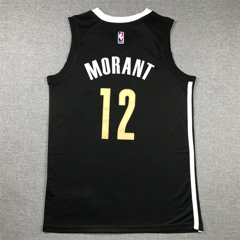 Men's Memphis Grizzlies Ja Morant Black 2023/24 Swingman Jersey - City Edition