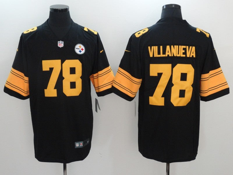 Men's Pittsburgh Steelers Alejandro Villanueva Black Alternate Legend Jersey