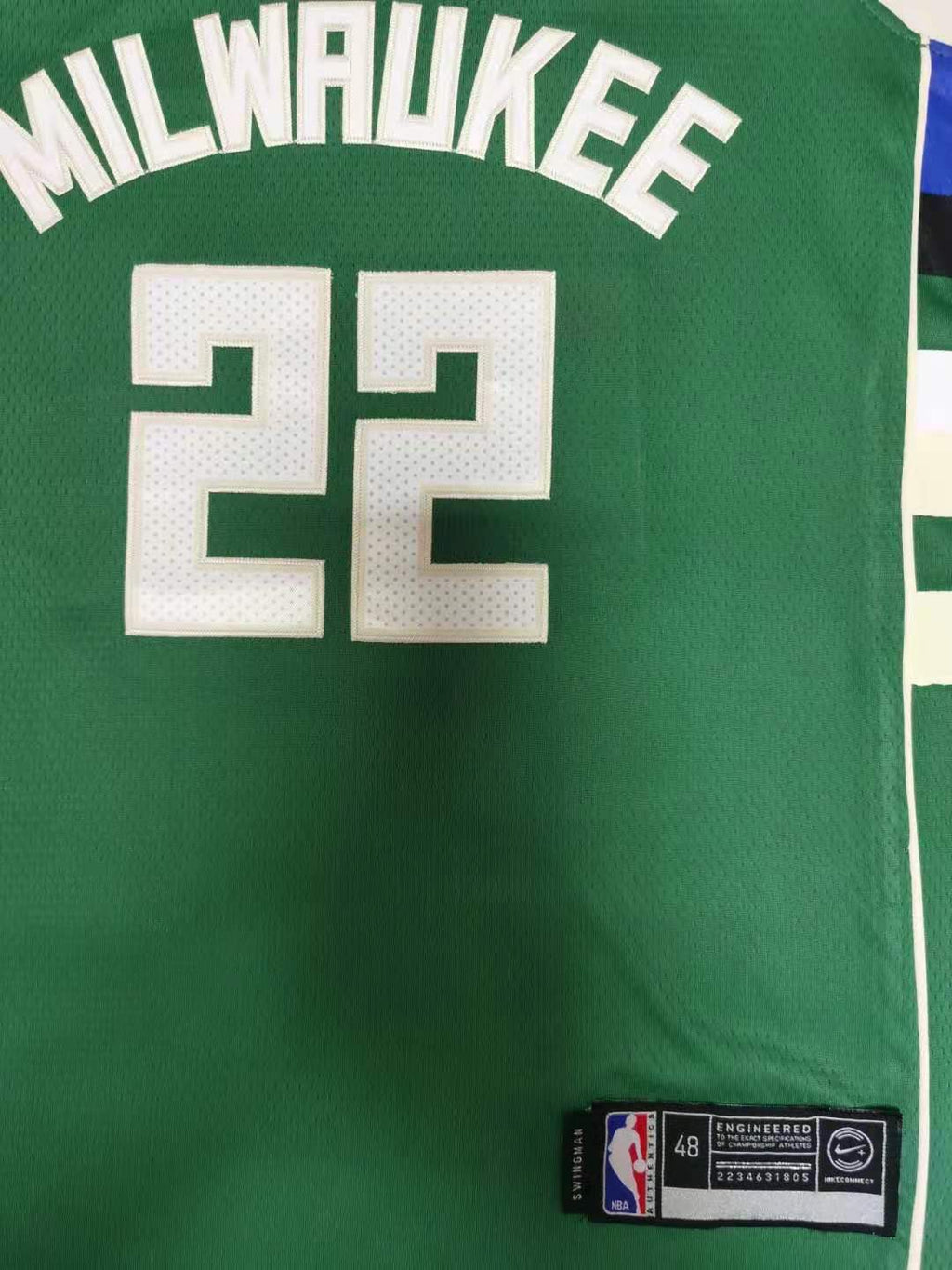 Men's Milwaukee Bucks Khris Middleton Green Fast Break Road Replica Jersey