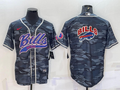 Men's Buffalo Bills Grey Camouflage Game Jersey