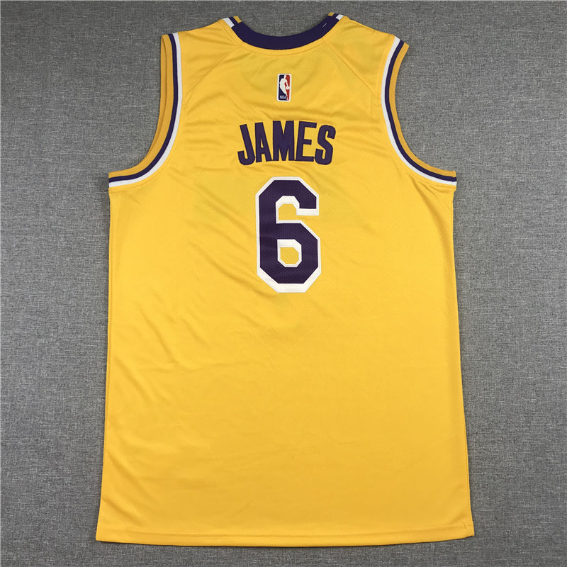 Men's Los Angeles Lakers LeBron James Gold 2022/23 Swingman Jersey - Icon Edition
