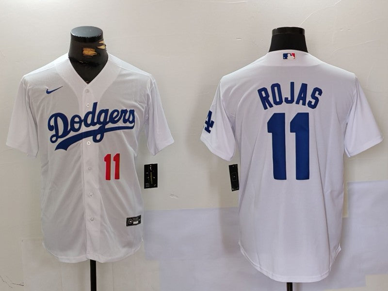 Men's Los Angeles Dodgers Miguel Rojas White Home Replica Player Jersey