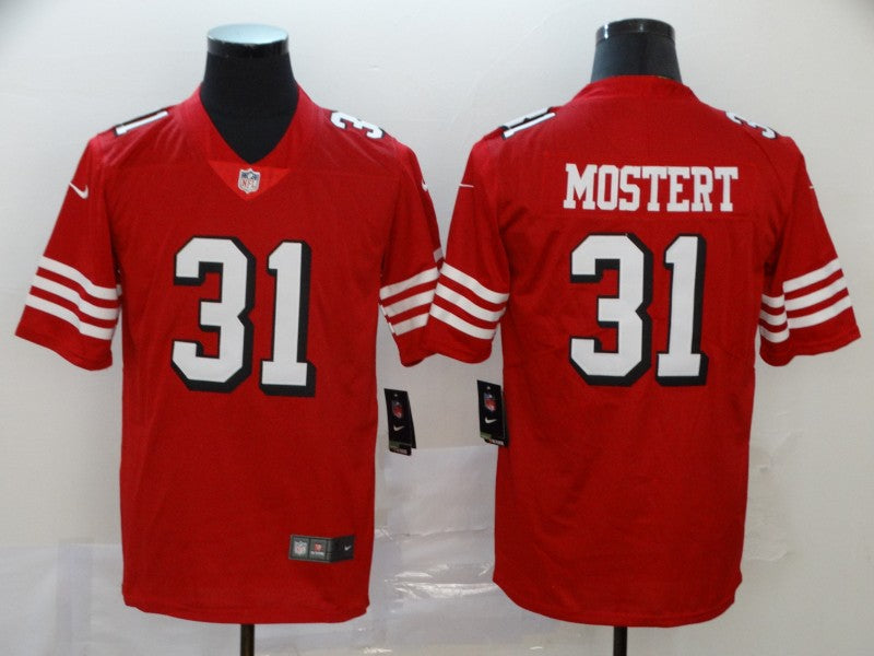 Men's San Francisco 49ers Raheem Mostert Red Game Jersey