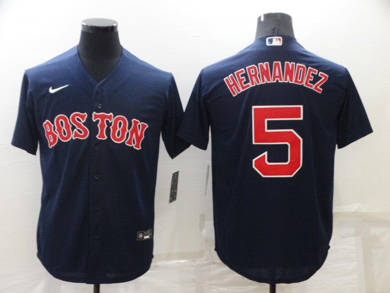 Men's Boston Red Sox Enrique Hernandez Navy Replica Baseball Jersey