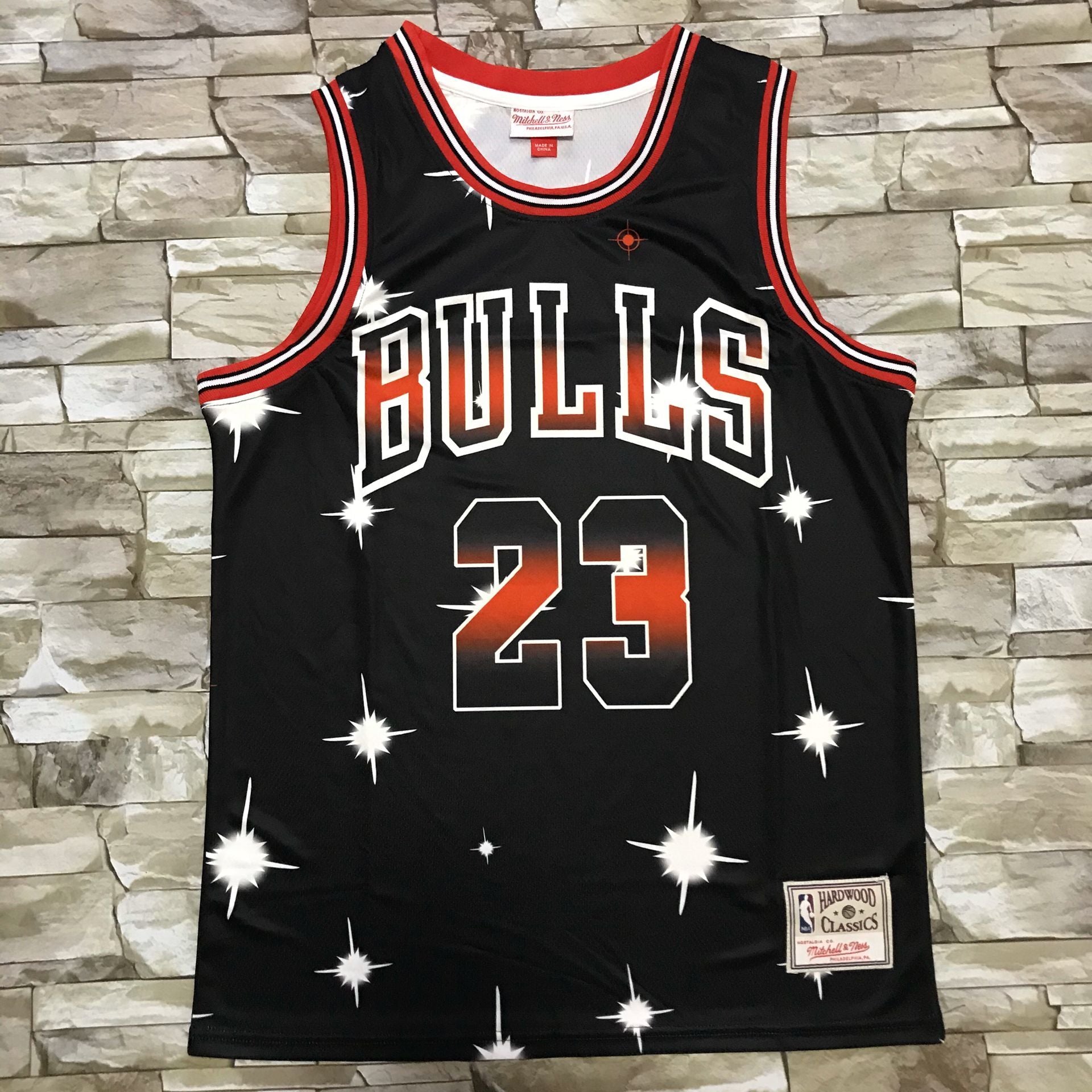 Men's Chicago Bulls Michael Jordan Black Classics Swingman Jersey