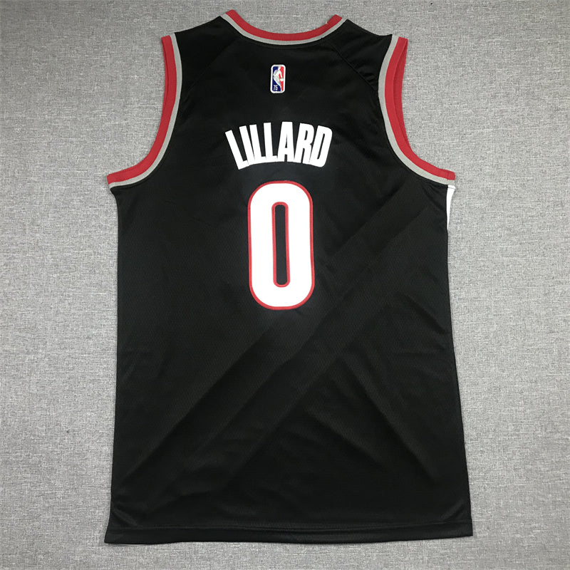 Men's Portland Trail Blazers Damian Lillard Black Swingman Jersey