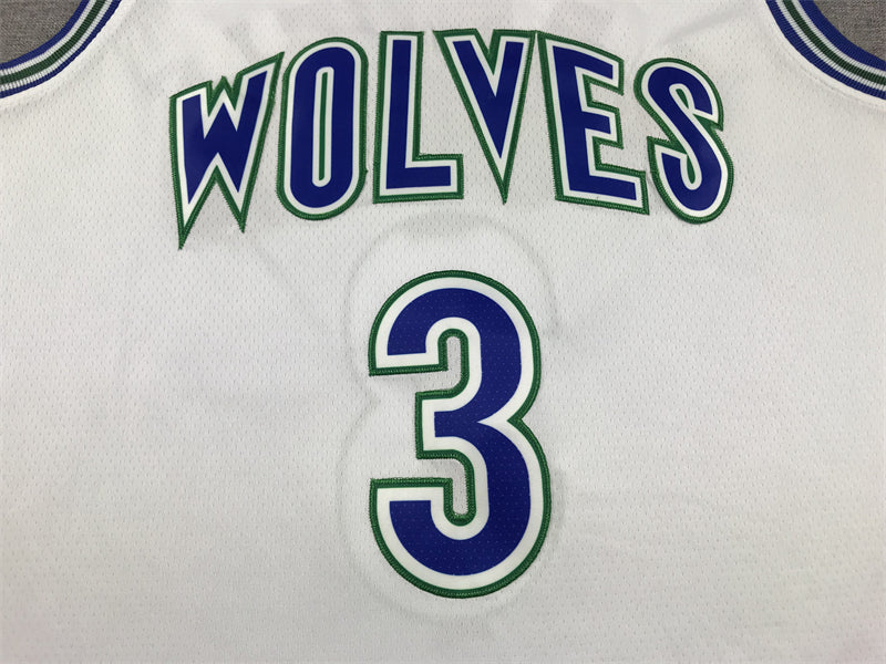 Men's Minnesota Timberwolves Jaden McDaniels White Swingman Player Jersey