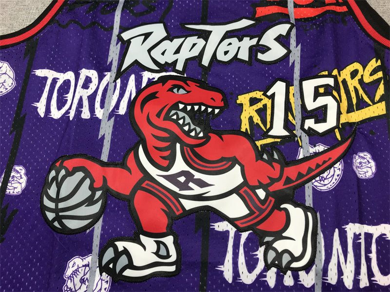 Men's Toronto Raptors Vince Carter Purple Swingman Player Jersey - Graffiti Edition