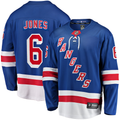 Men's New York Rangers Zac Jones Fanatics Blue Home Breakaway Player Jersey