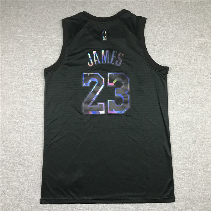 Men's Los Angeles Lakers LeBron James Black Player Jersey