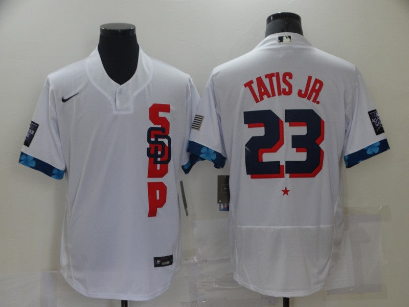 Men's San Diego Padres Fernando Tatis Jr. White ALL STAR Player Jersey