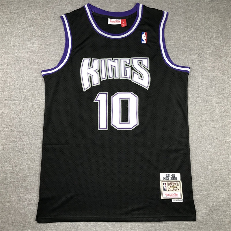 Men's Sacramento Kings Domantas Sabonis Black Hardwood Classics Swingman Jersey