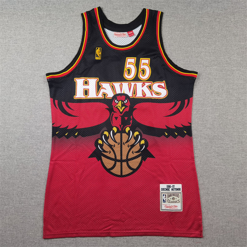 Men's Atlanta Hawks Dikembe Mutombo 1996-97 Hardwood Classics Swingman Jersey