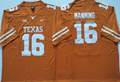 Men's Texas Longhorns Arch Manning Orange Replica Player Jersey