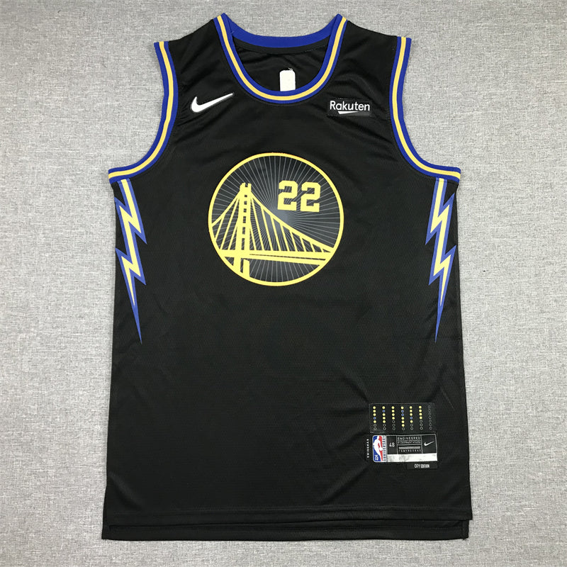 Men's Golden State Warriors Andrew Wiggins City Edition Black Classic Jersey