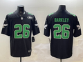 Men's Philadelphia Eagles Saquon Barkley Black Alternate Game Player Jersey