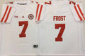 Men's Nebraska Huskers Scott Frost White Player Game Jersey