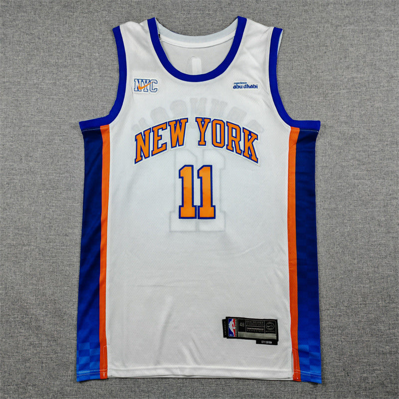 Men's New York Knicks Jalen Brunson White 2025/26 Swingman Jersey - City Edition