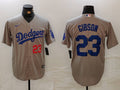 Men's Los Angeles Dodgers Kirk Gibson Gray Limited Player Jersey