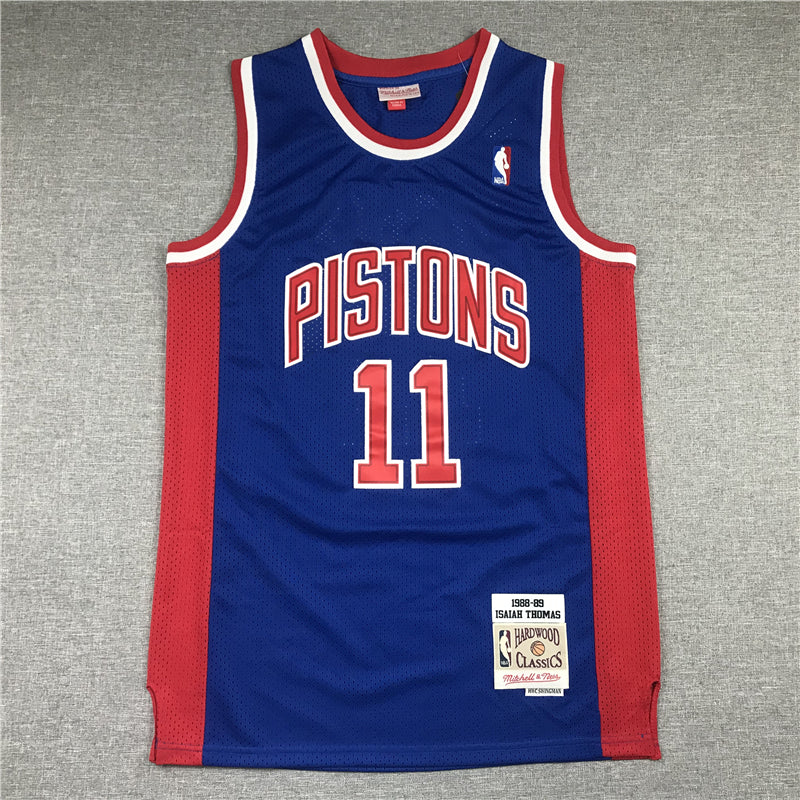 Men's Detroit Pistons Isiah Thomas 1988-89 Hardwood Classics Swingman Jersey